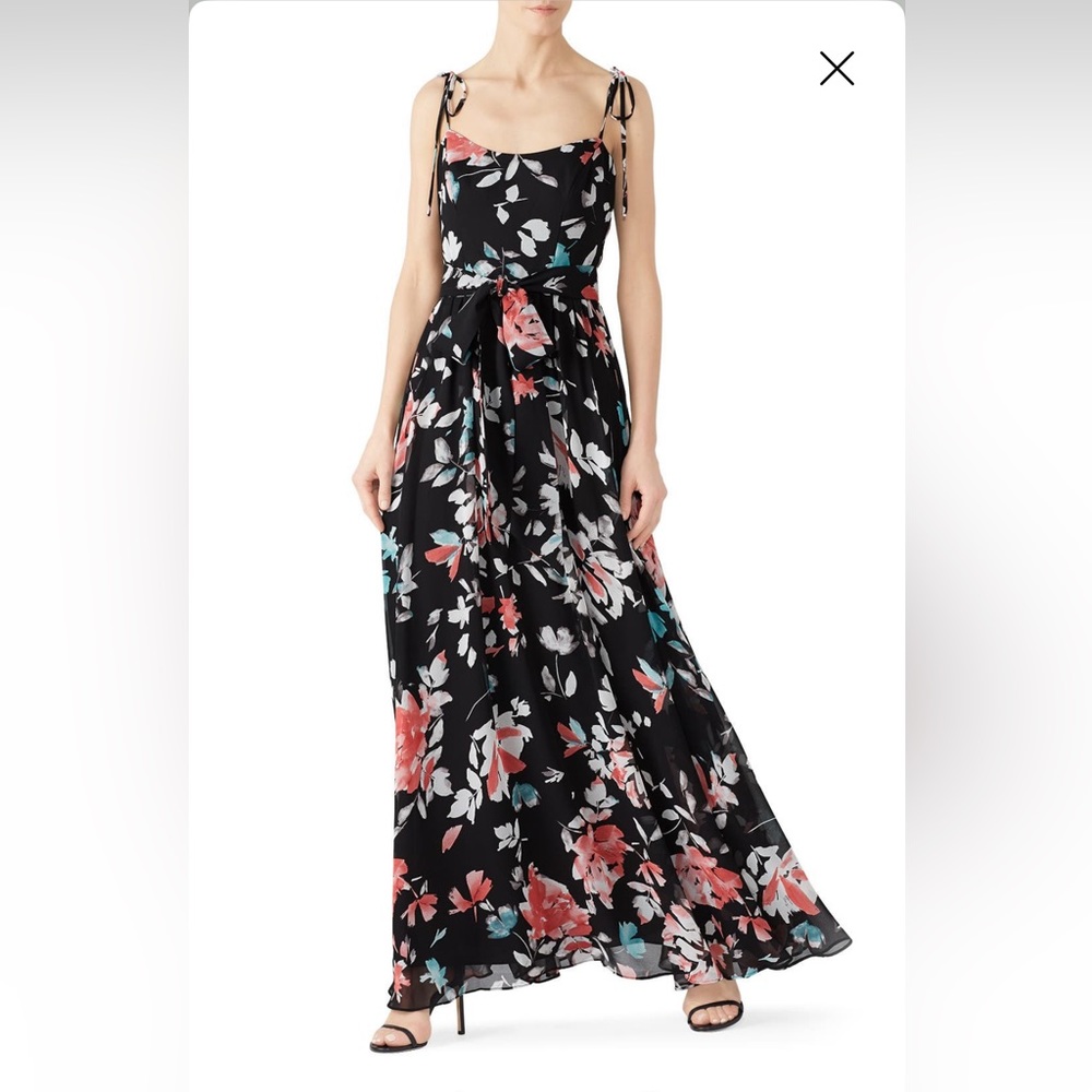 Dress the Population floral maxi dress